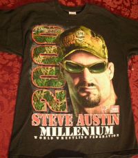 WWF Steve Austin MILLENIUM 2000 Tshirt Size Large